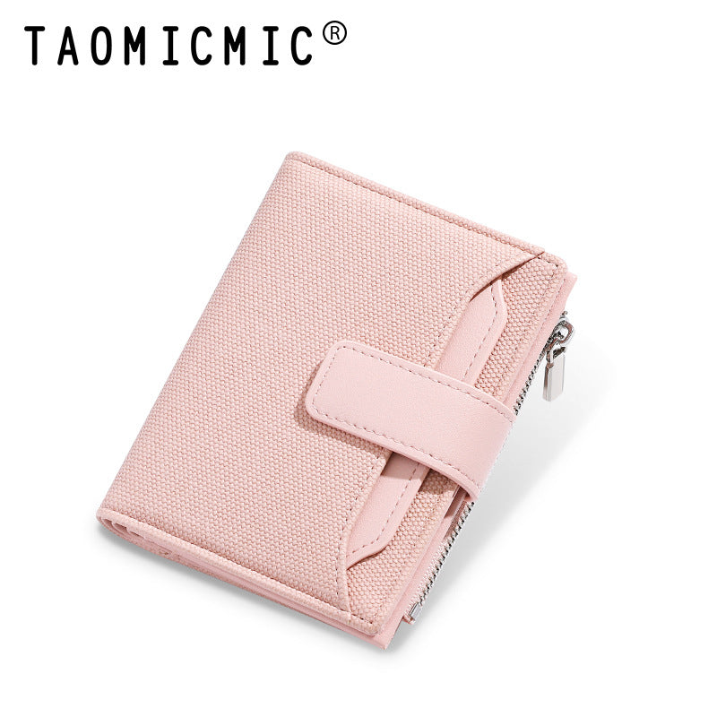 Women's Stone Pattern Two Fold Double Layer Ladies Wallets