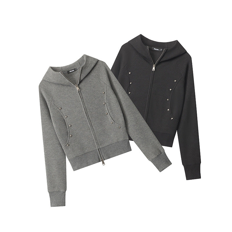 Women's Innovative Hoodie American Double Zipper Sweaters