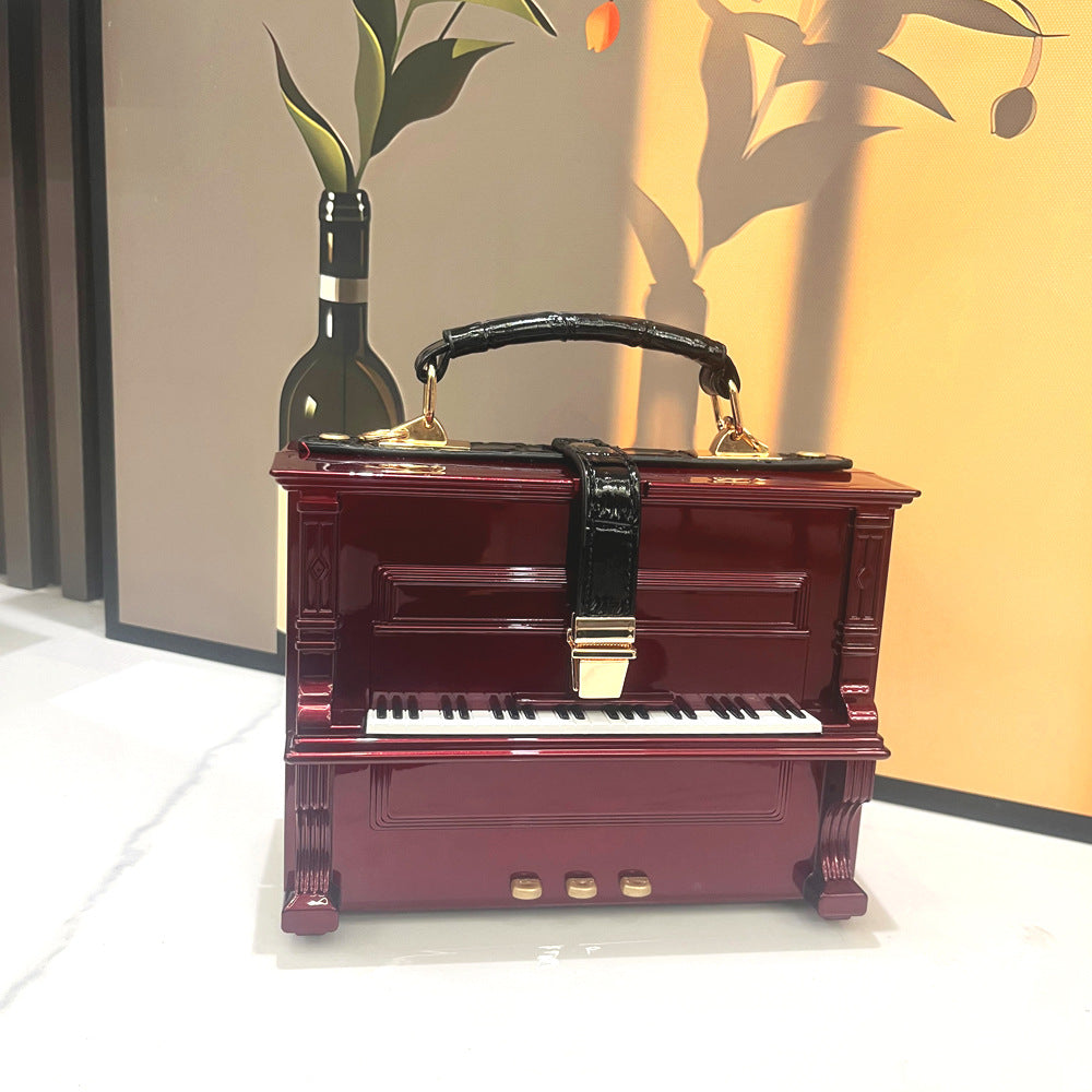 Trendy Glamorous Women's Piano Acrylic Box Handbags