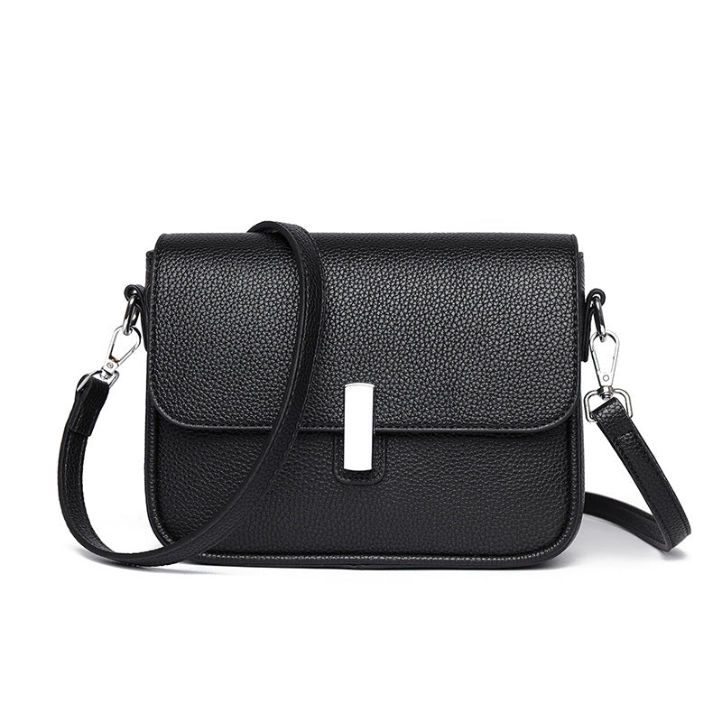 Women's Korean Style Simple Textured Retro Crossbody Bags
