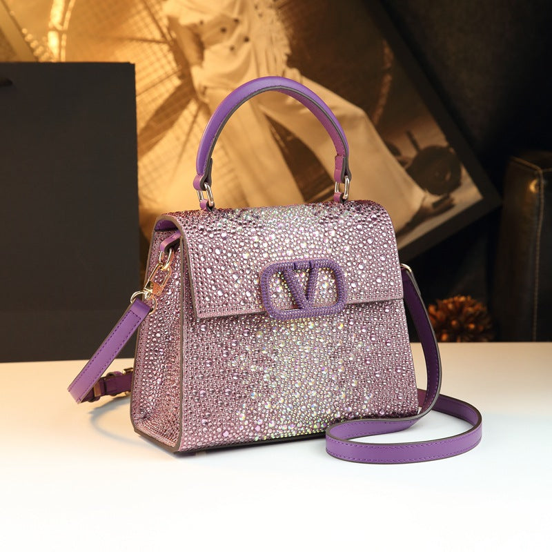 Pretty Women's Diamond Retro Fashion Good-looking Bags