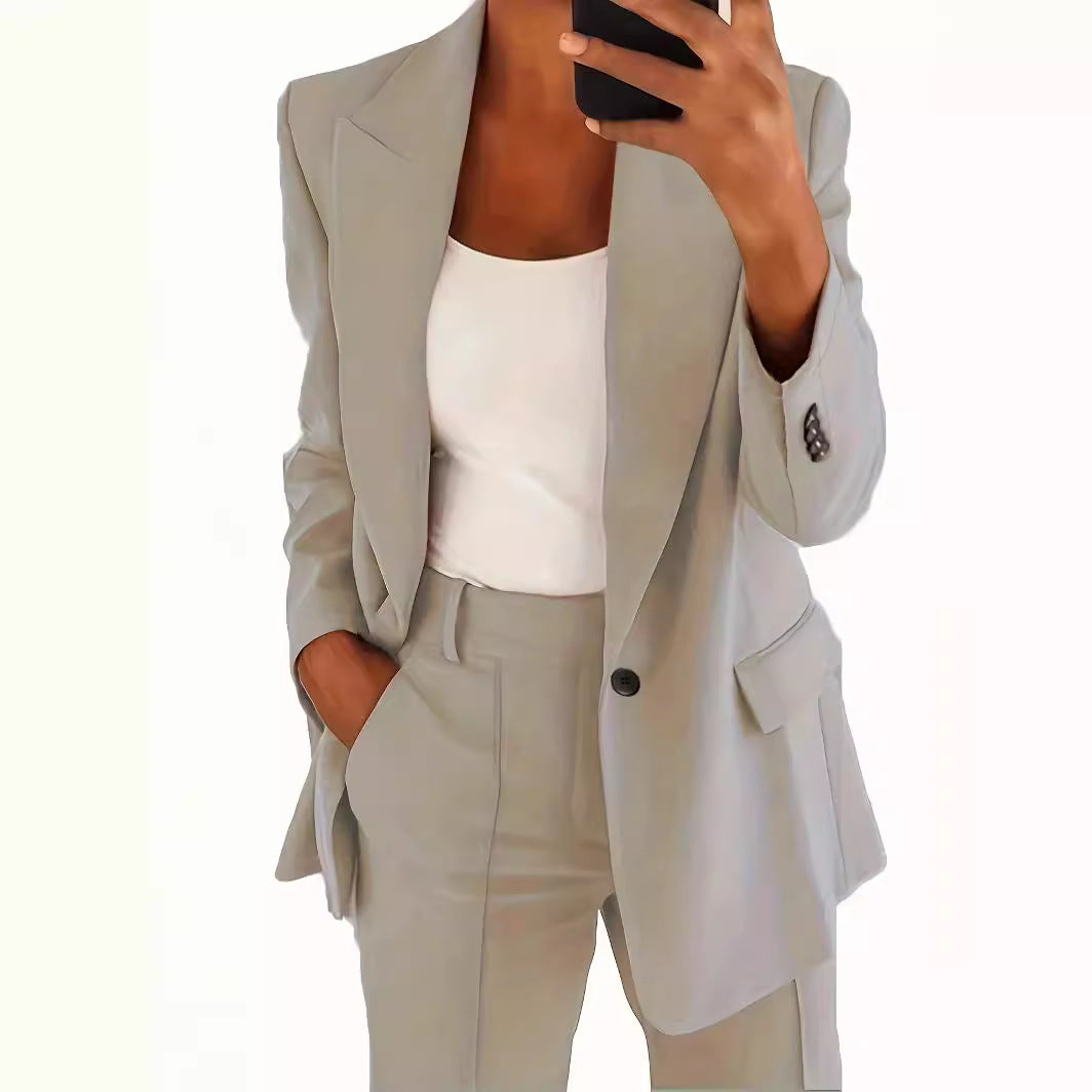 Cool Classic Women's Lapel Fashion Graceful Small Suit