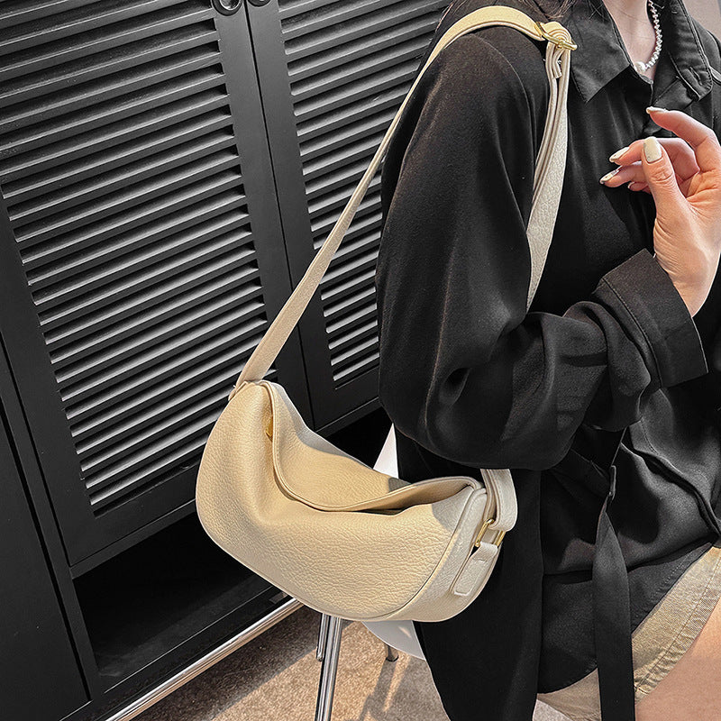 Women's Textured Fashion Dumpling Design Versatile Crossbody Bags