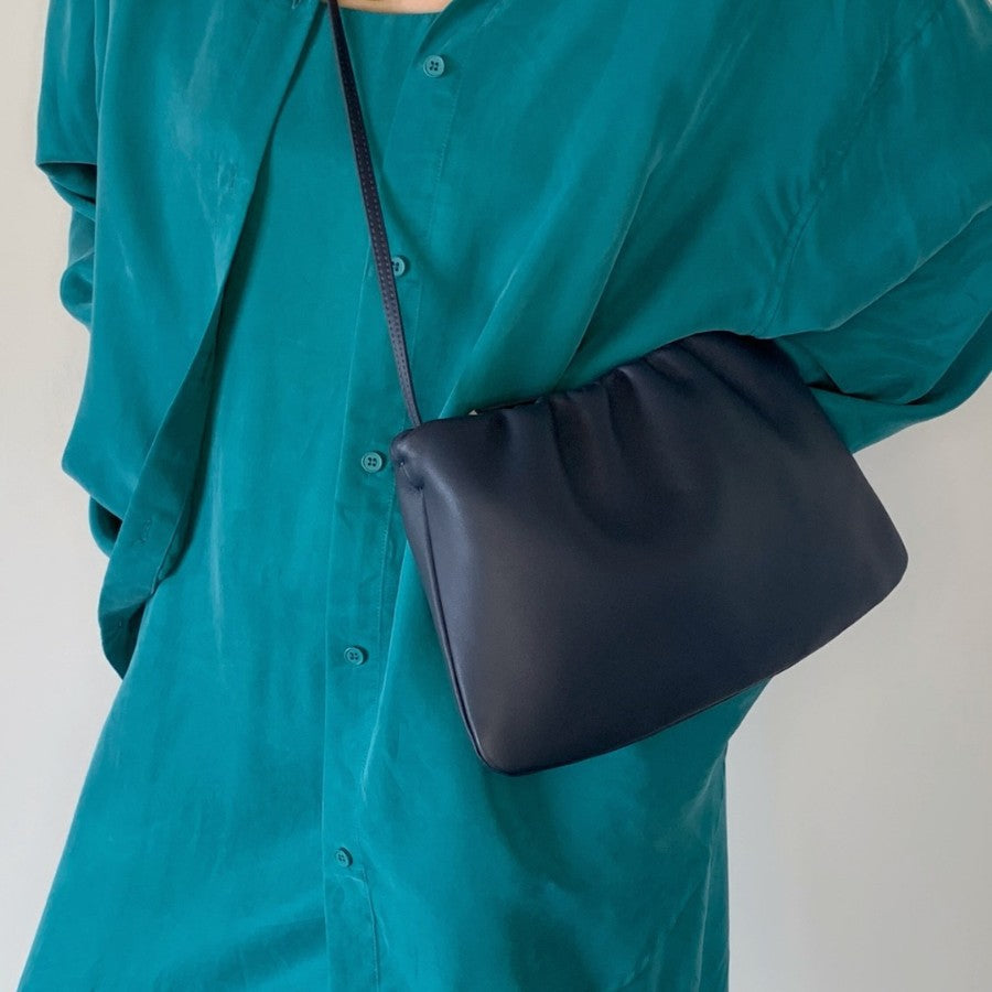 Inside Outside Sheepskin Cloud Autumn Pleated Bags