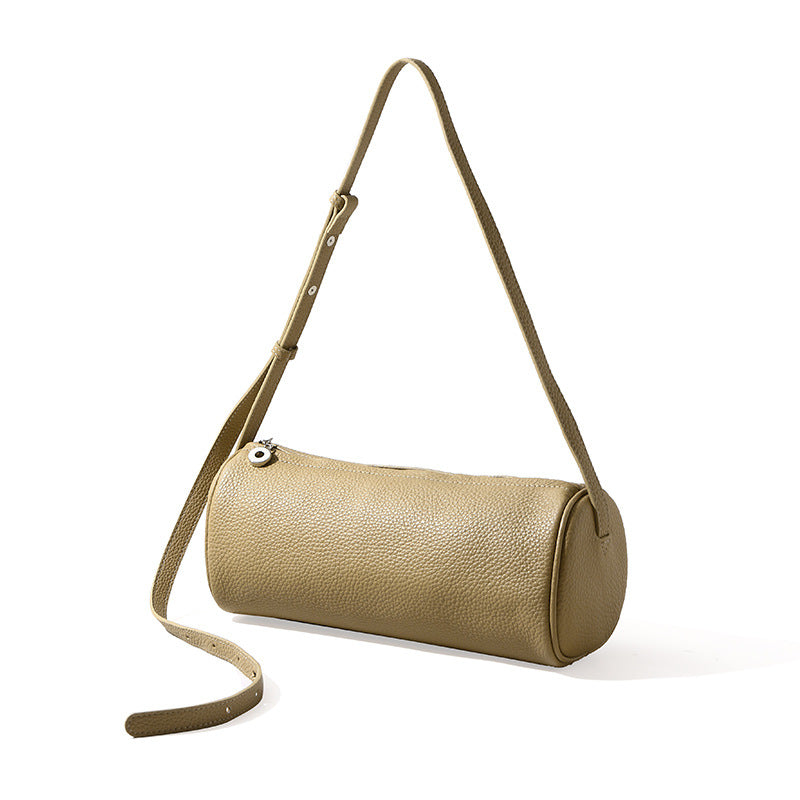 Simple Style Pen Genuine Leather Female Fashion Crossbody Bags