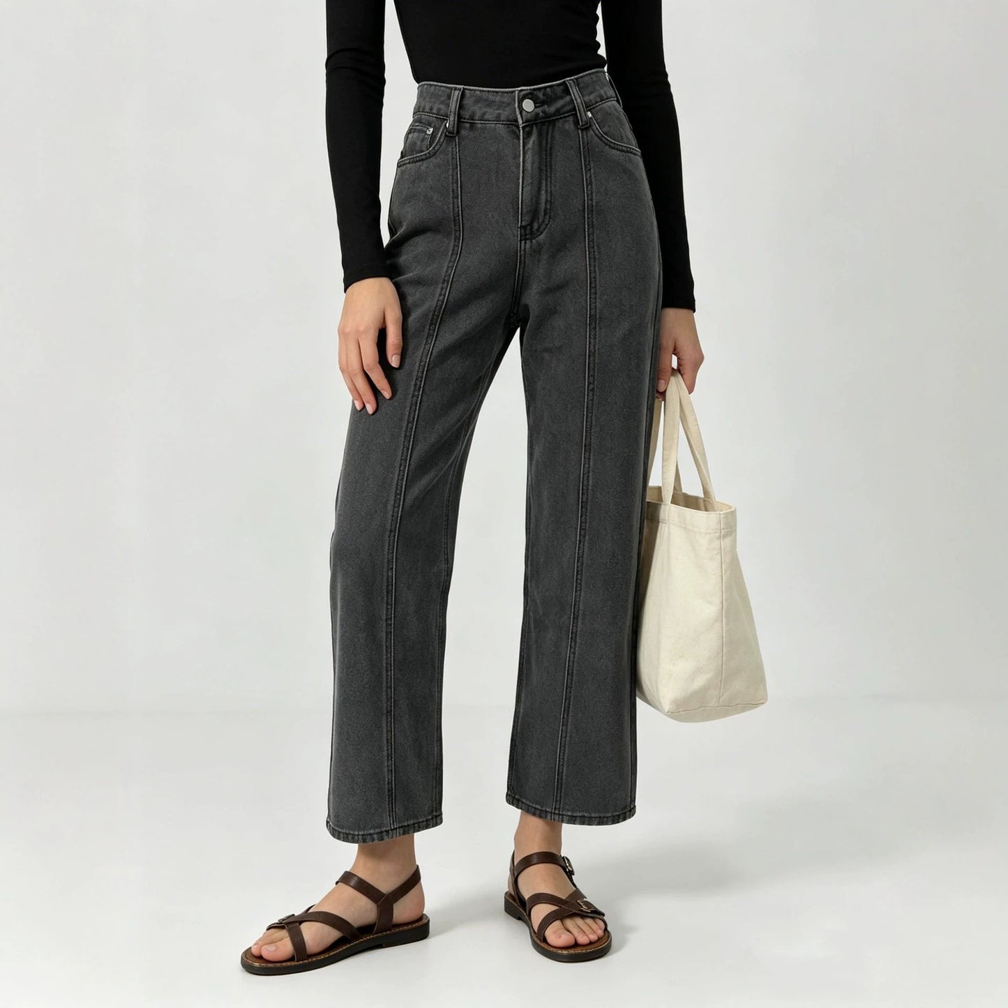 Durable Women's Source Casual Straight Personality Jeans