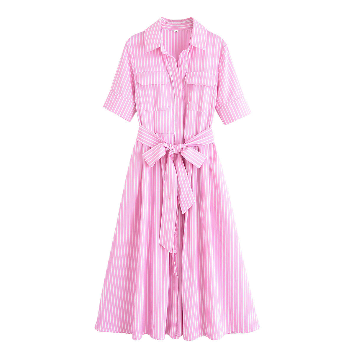 Women's Spring Lapel Single Breasted With Belt Clothing