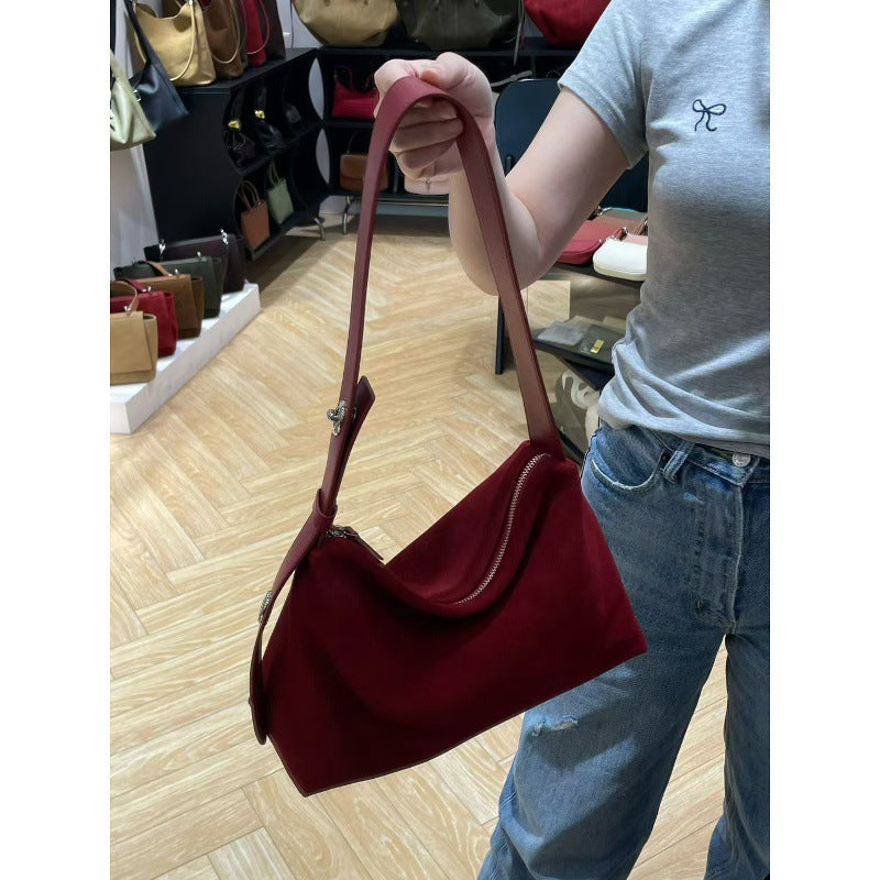 Underarm Lunch Box Fashionable Large Capacity Frosted Armpit Bags