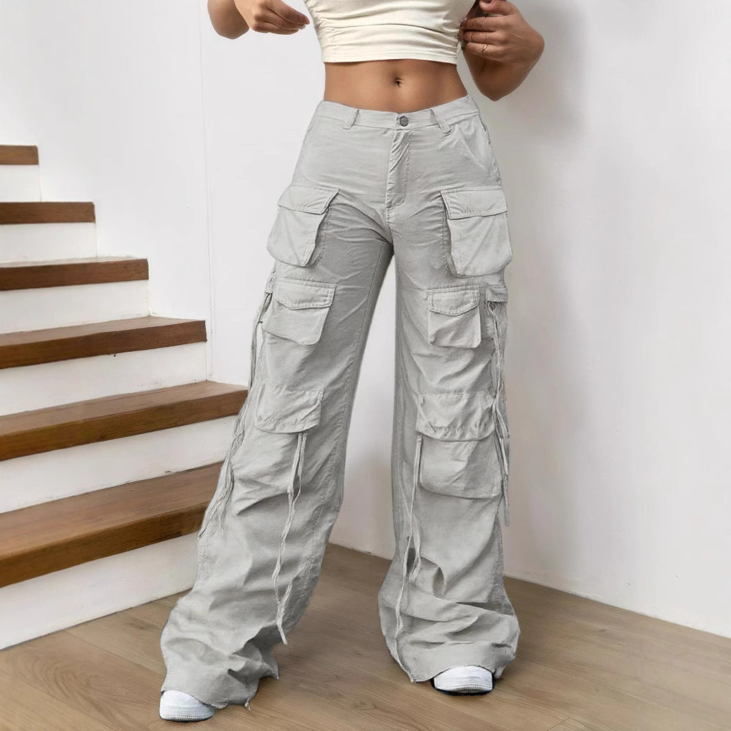 Women's Overalls Functional American Fashion High Street Pants