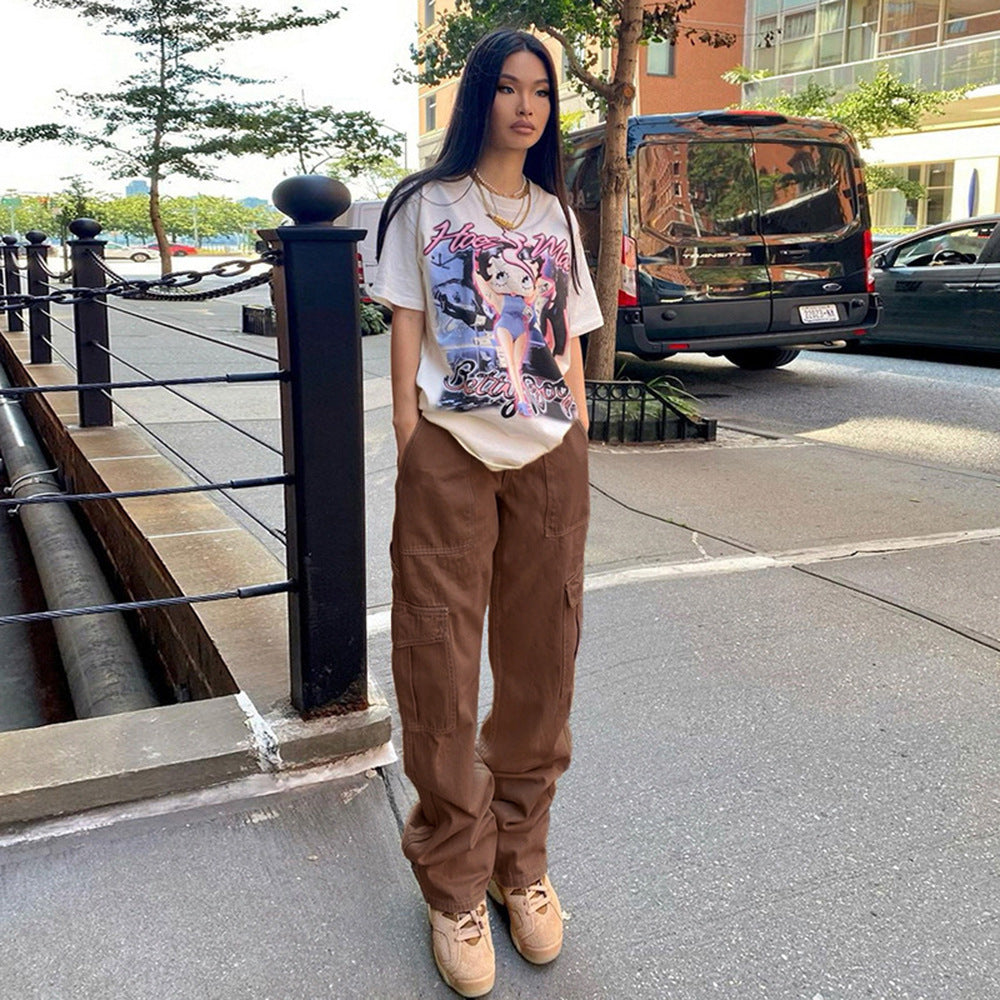 Women's Denim Design Personality Work Clothes Trousers Women's Jeans
