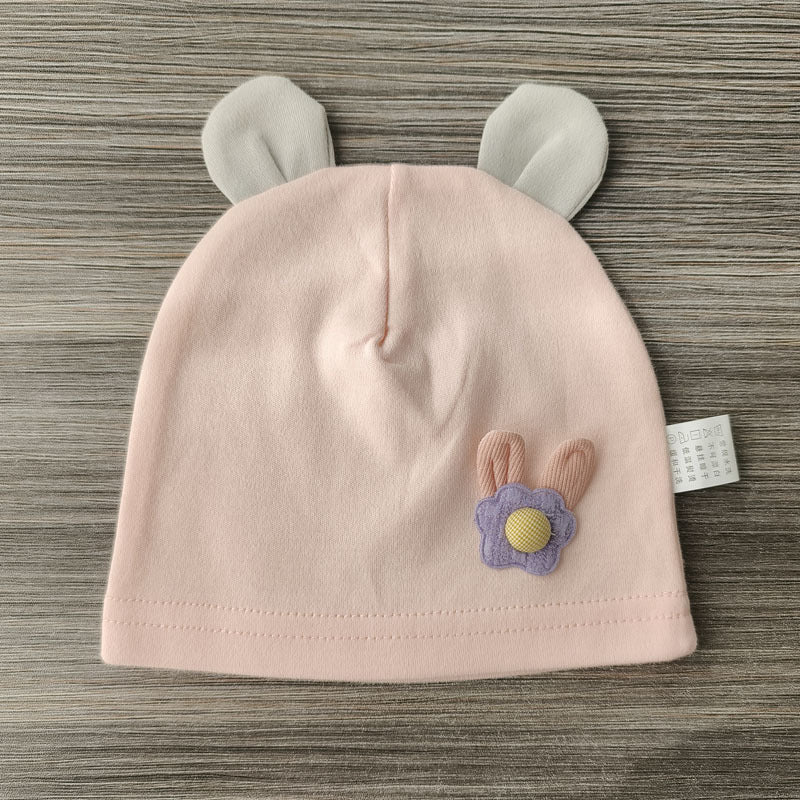 Women's Cotton Cartoon Flower Bear Confinement Headscarf Bags