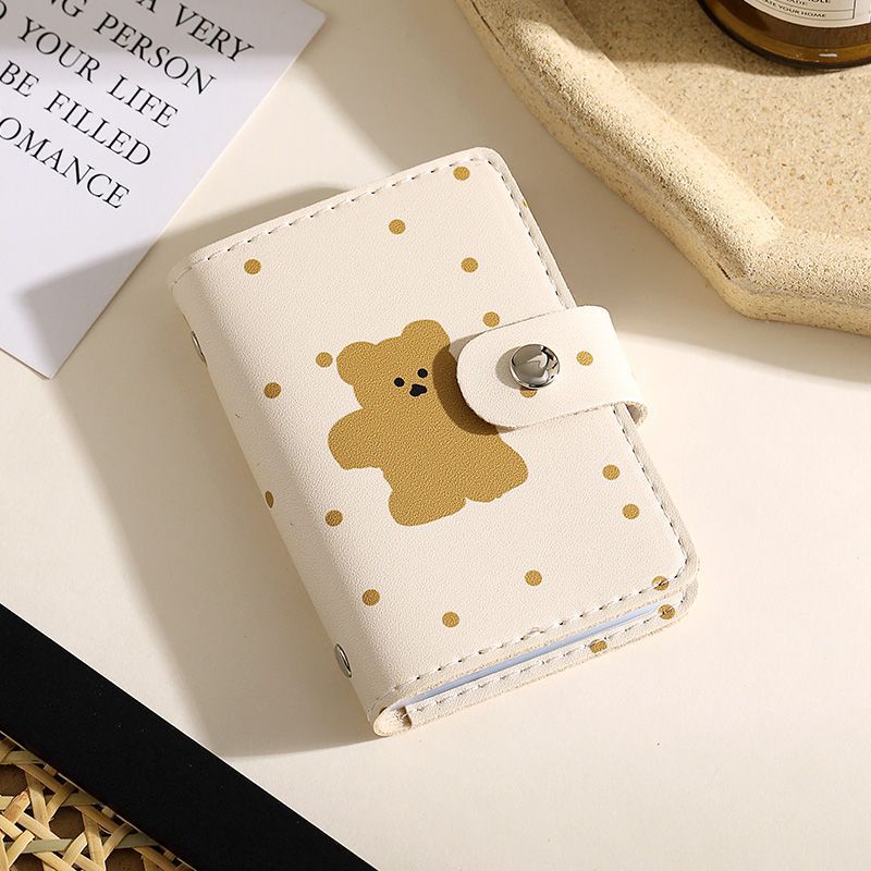 Cartoon Female Personalized Minority Large Capacity Multiple Card Holder