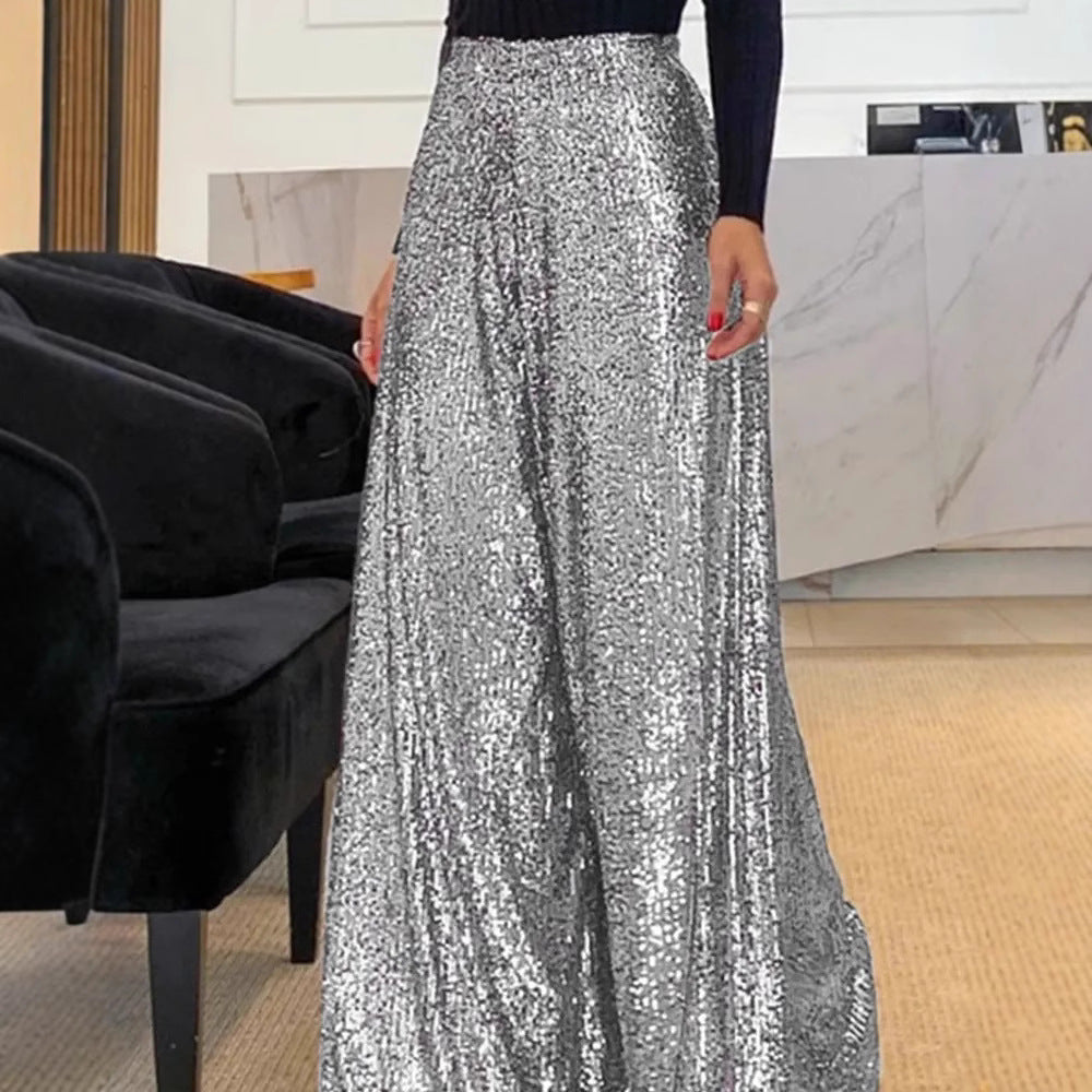 Women's Solid Color Female High Waist Pants