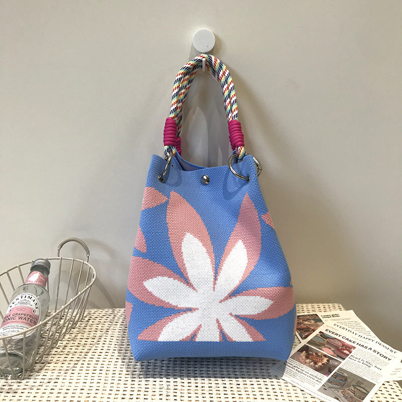 Fashion Retro Wool Woven Leisure Knitted Handbags