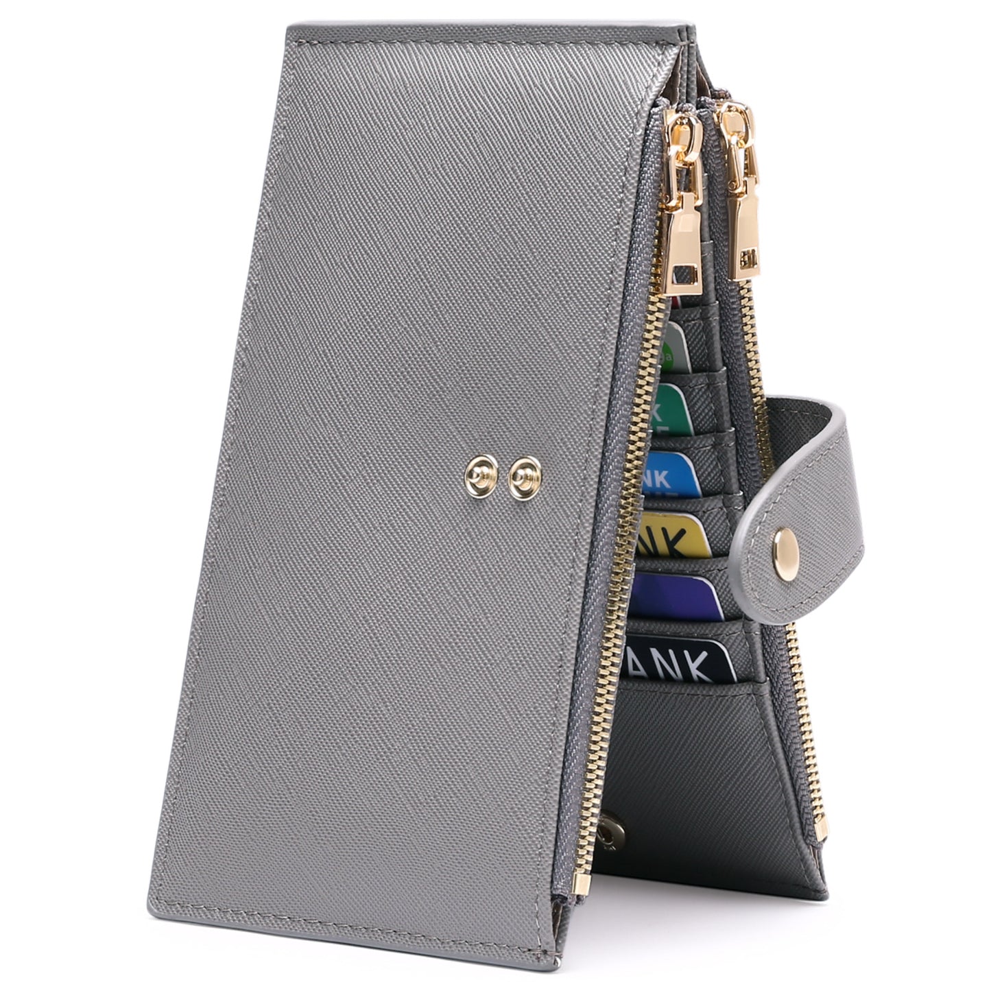 Large Capacity Multiple Slots Zipper Mobile Ladies Wallets