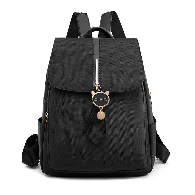 Women's Soft Leather Lychee Pattern Large Capacity Backpacks
