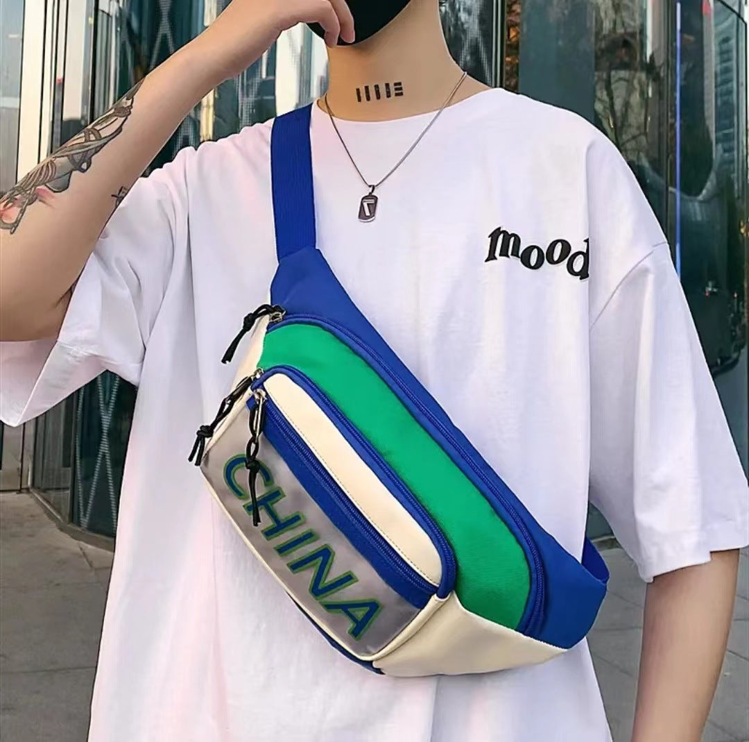 Men's Pretty Summer Fashion Boy National Men's Chest Bags