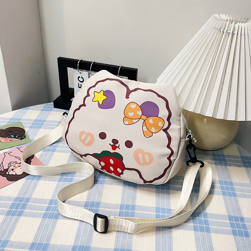 Cartoon Large Capacity Nylon Girly Sweet Shoulder Bags
