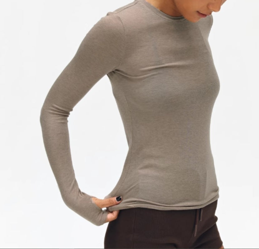 Women's American Retro Warm Wool Long-sleeved Simple Casual Knitwear