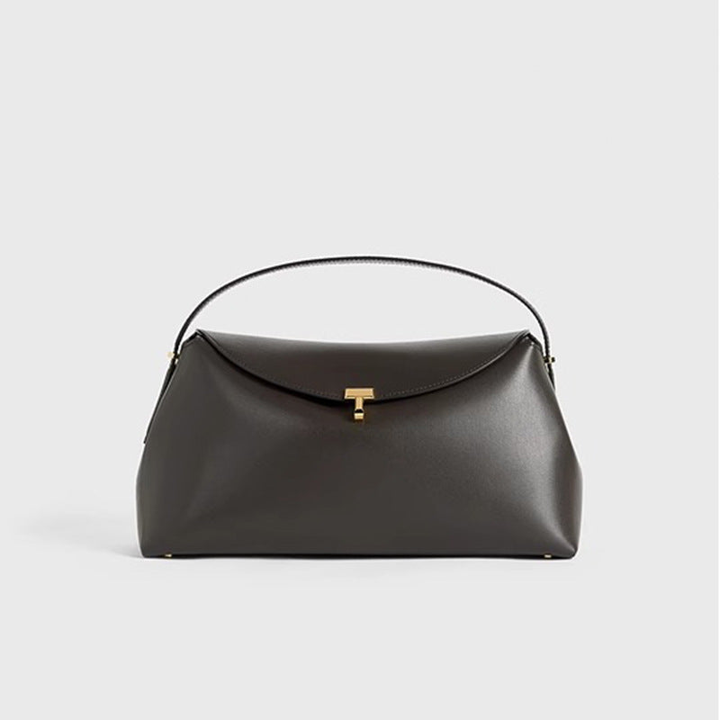 Women's Niche Word Linen With Leather Versatile Bags