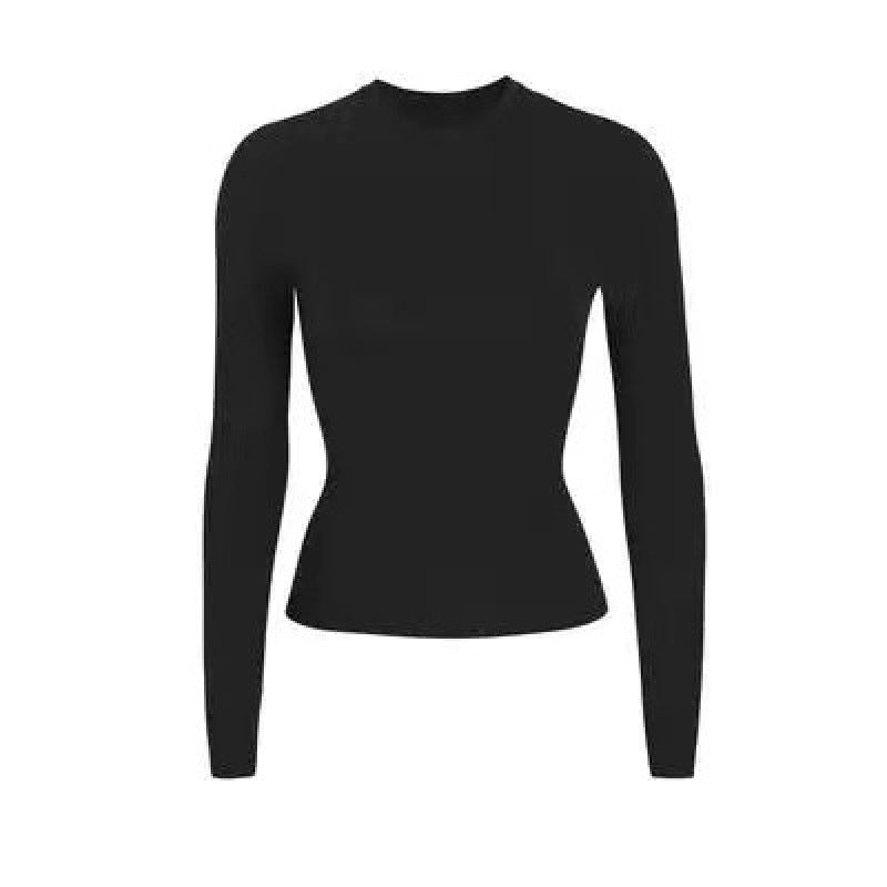 Women's Bottoming Shirt Tight T-shirt Long Sleeve Blouses