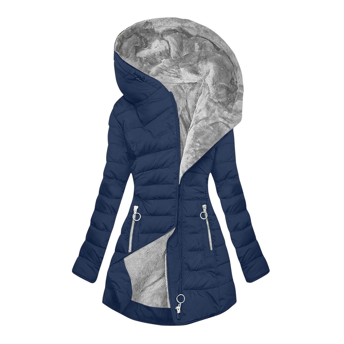 Women's Winter Warm Fur Collar Cotton Clothes Coats