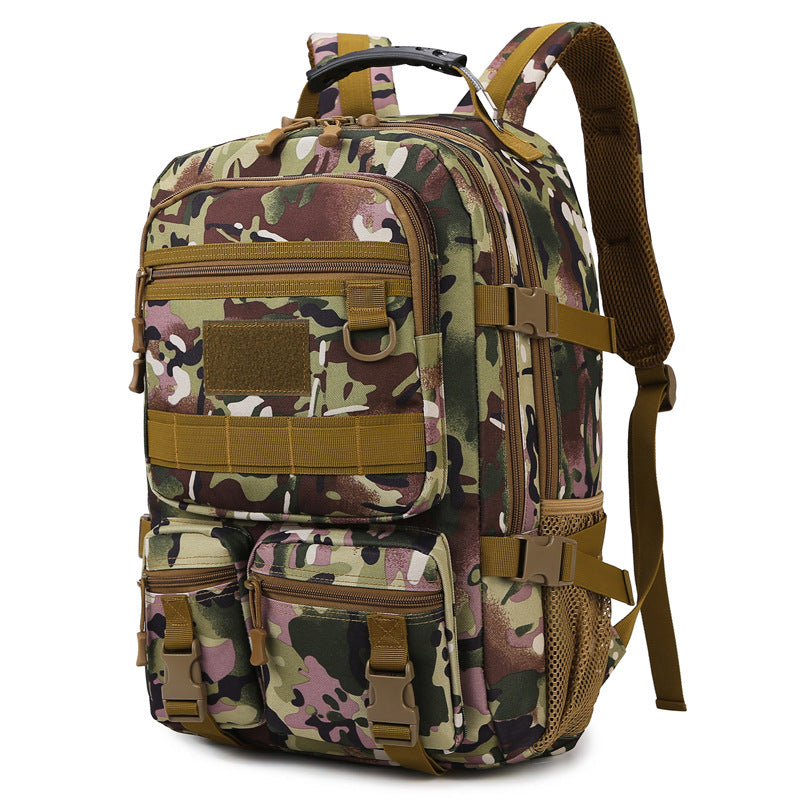 Men's Waterproof Expansion Computer College Book Combat Sports Backpacks