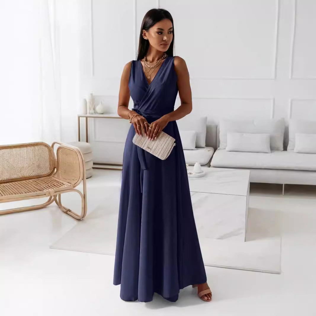 Glamorous Classic Women's Tied Party Long Dress