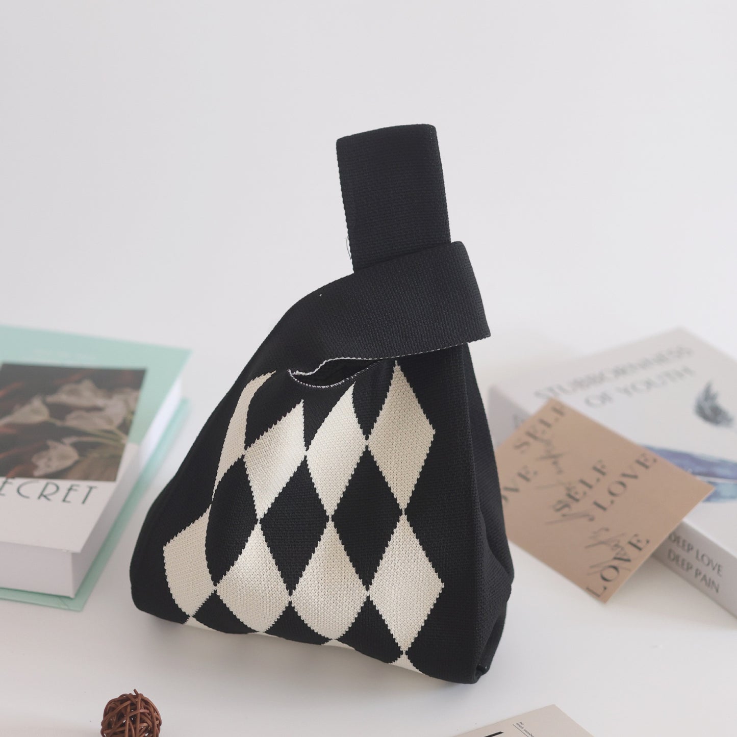 Women's Stylish Knitted Woven Vest Simple Handbags