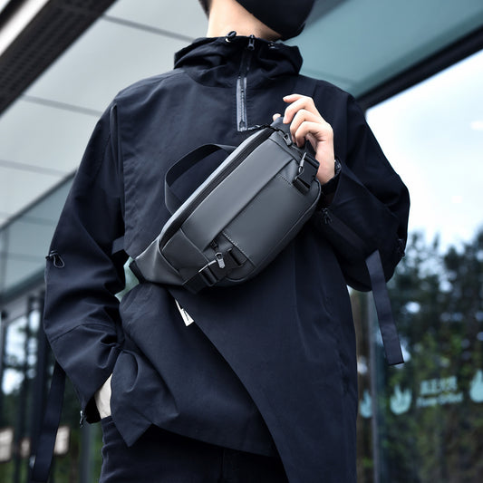 Men's Fashion Mechanical Style Leisure Cycling Running Men's Shoulder Bags