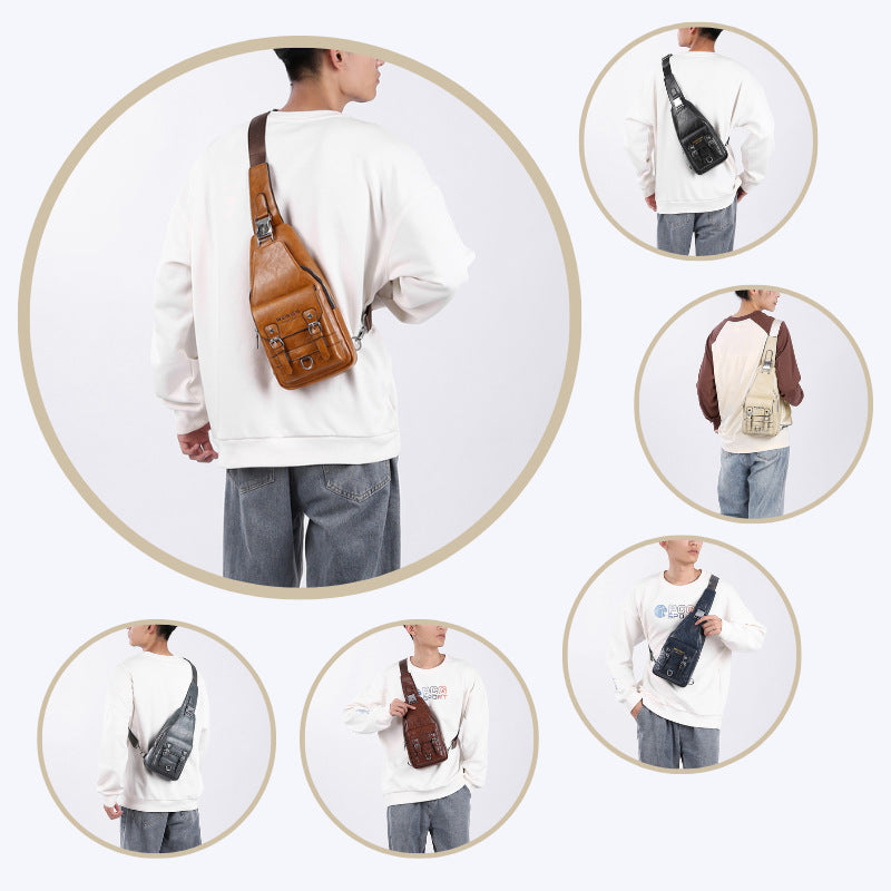 Women's & Men's & Trendy Large Capacity High-grade Fashion Men's Messenger Bags