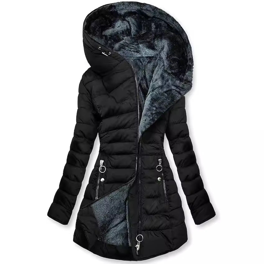 Women's Winter Warm Fur Collar Cotton Clothes Coats
