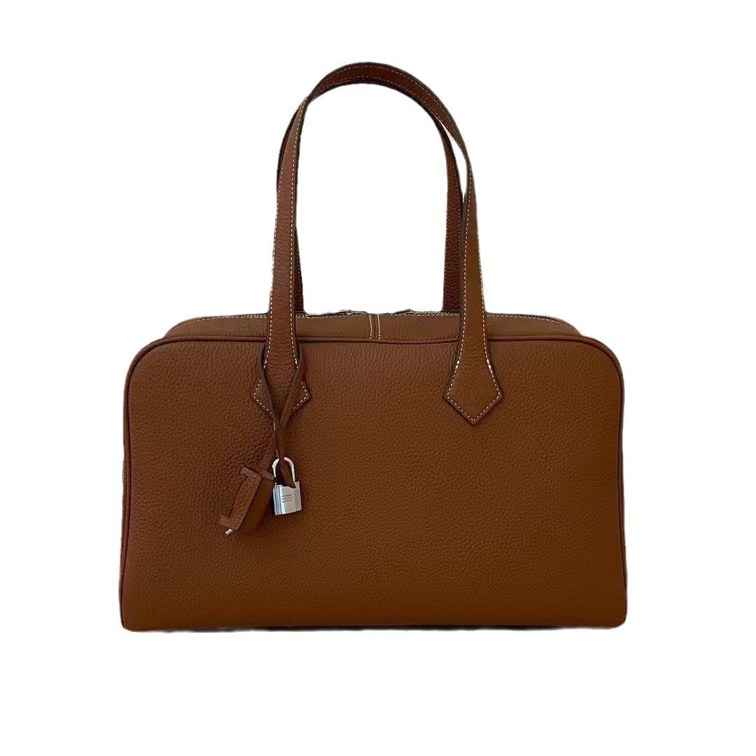 Beautiful Glamorous Leather Portable Underarm Boston Shoulder Bags