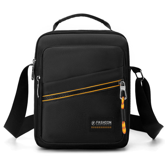 Men's Household Waterproof Trend Contrast Color Korean Handbags