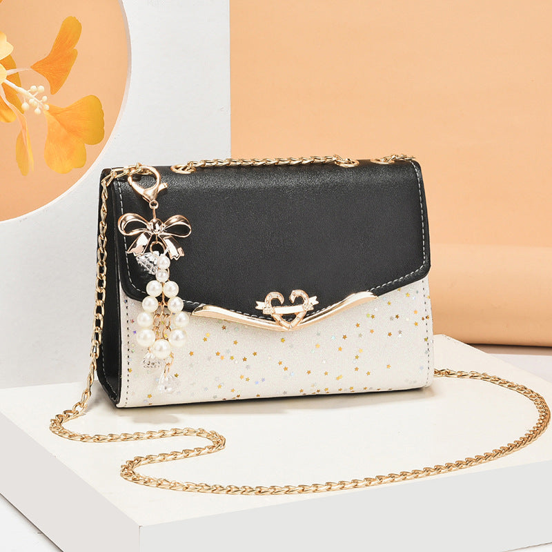 Women's Versatile Sequined Korean Style Mobile Crossbody Bags