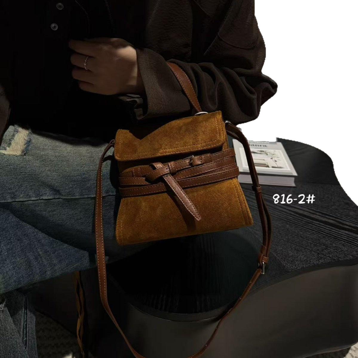 Women's High-grade Retro Suede Portable Fashion Crossbody Bags