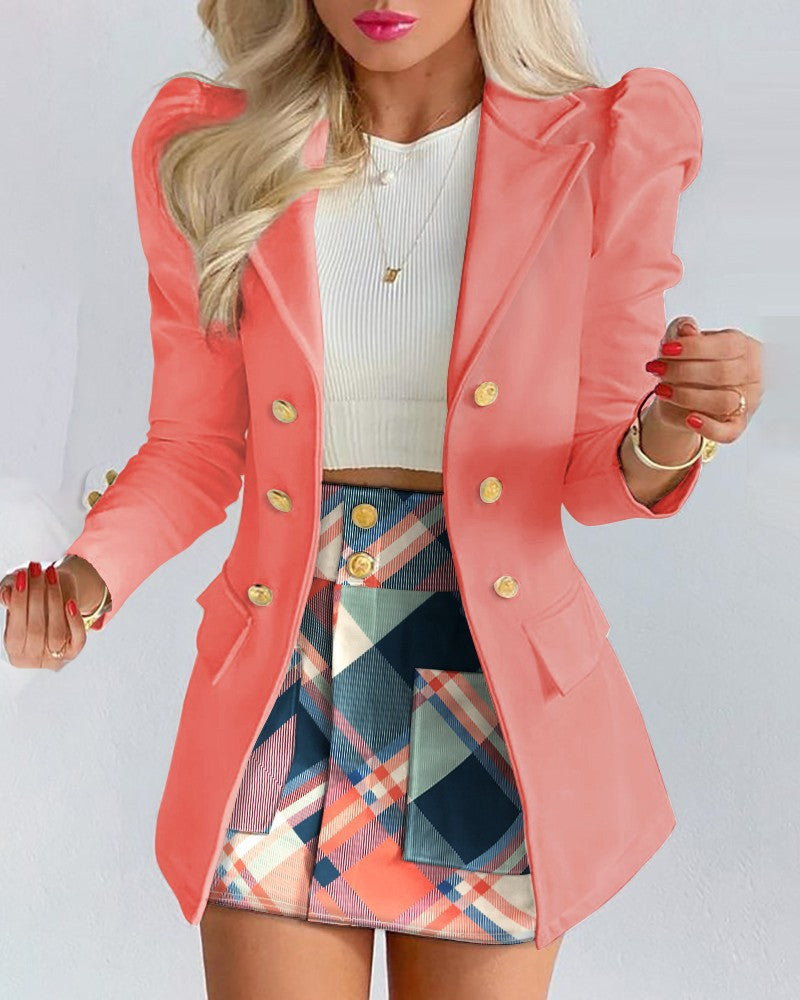 Women's Cool Elegant Slim Two-piece Set Suits