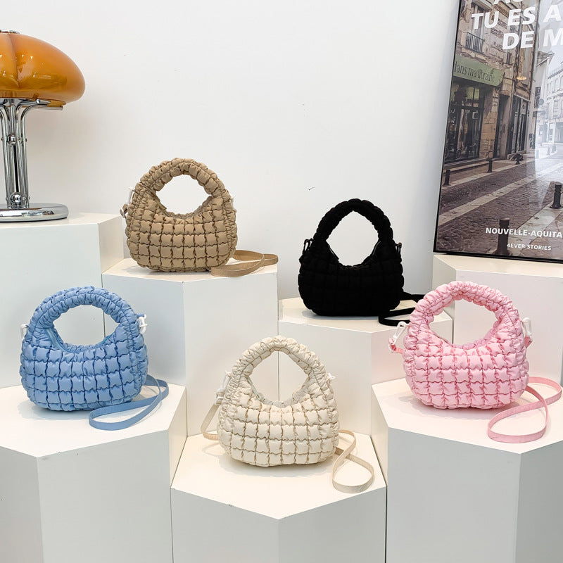 Women's Cotton Coat Korean Style Bubble Fashion Handbags