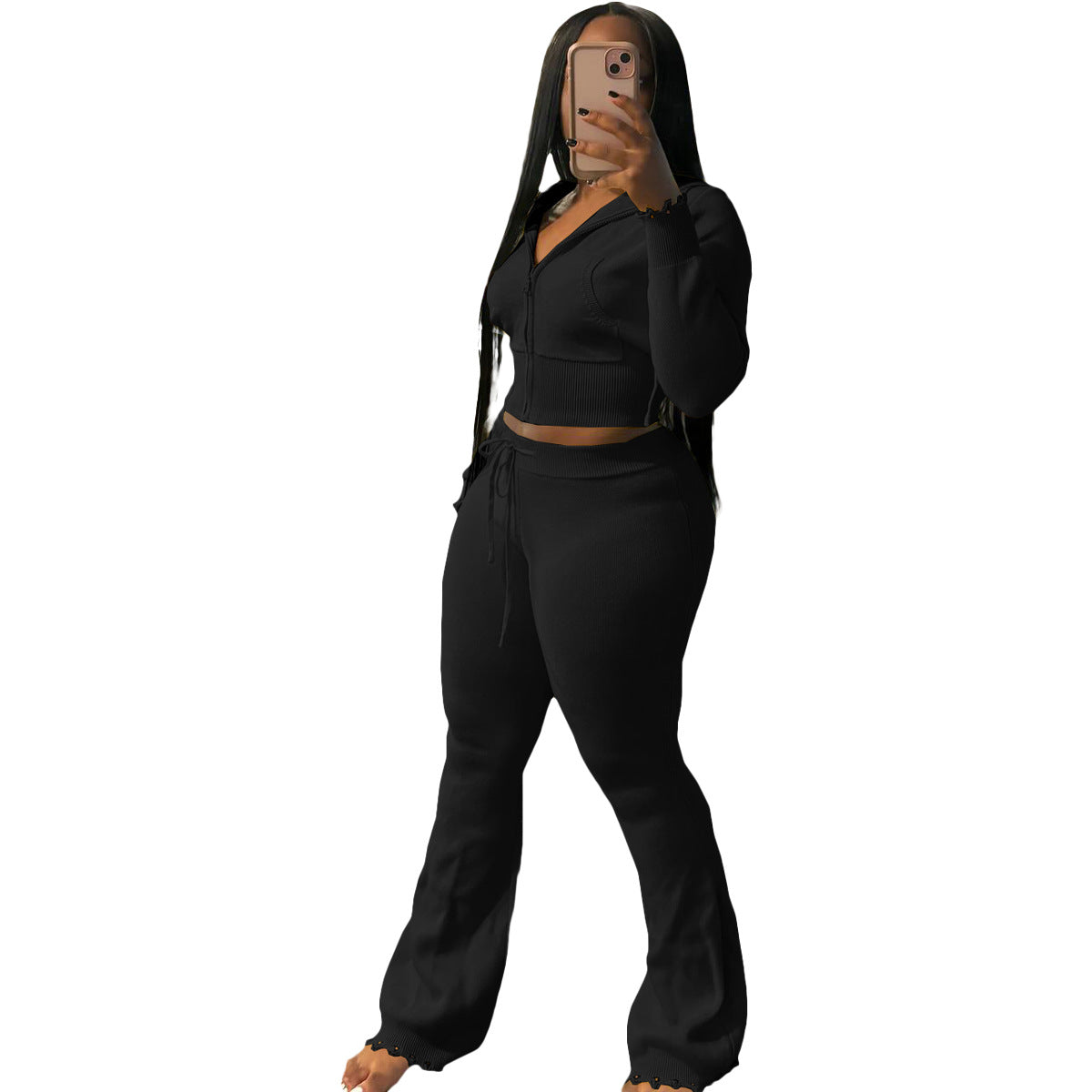 Women's Urban Knitted Fashion Casual Exercise Suits