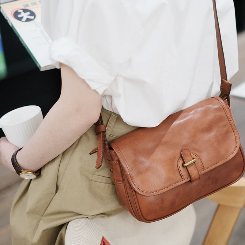 Women's Top Layer Leather Surface Fashion Large Shoulder Bags