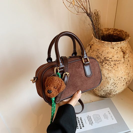 Women's Retro Portable Bowling Fashion Korean Style Bags