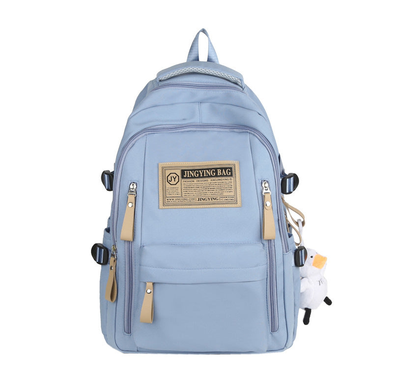 Nylon Junior High College Simple Lightweight Large Middle School Students' Schoolbags