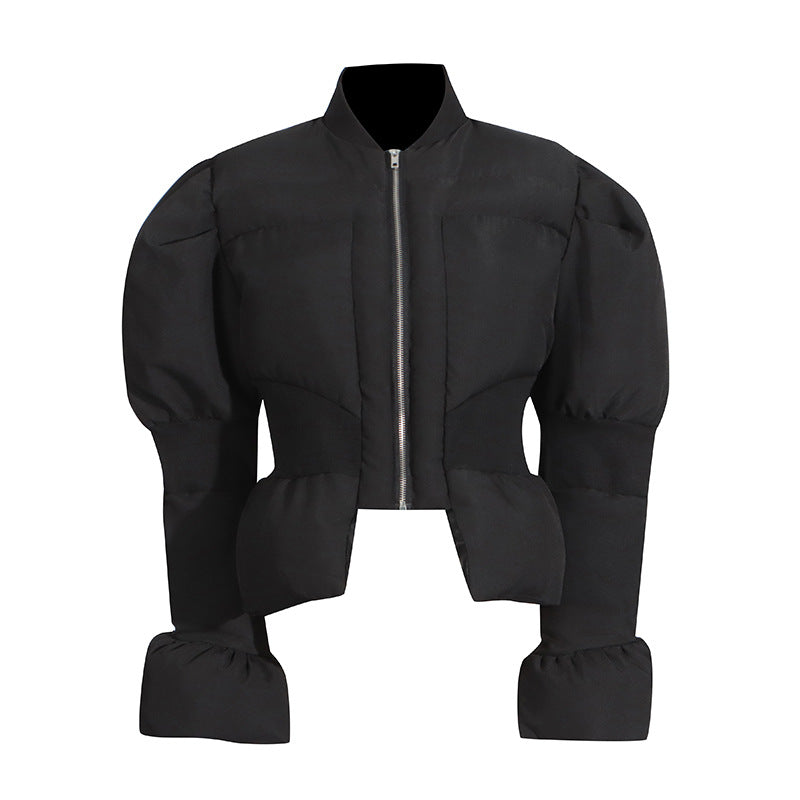 Women's Wear Versatile Slimming Stand Collar Long Jackets