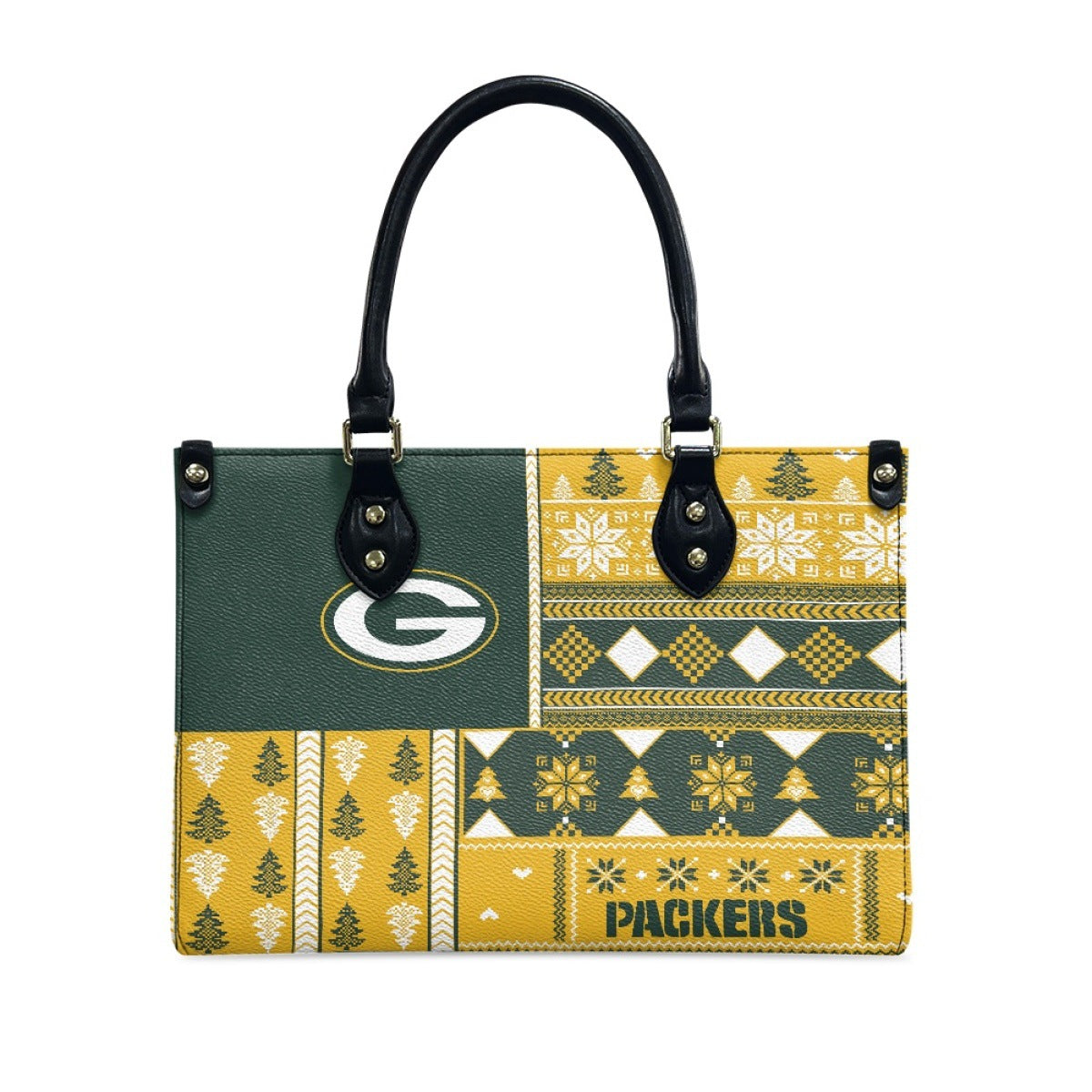 Women's San Francisco People Christmas Pattern Element Handbags