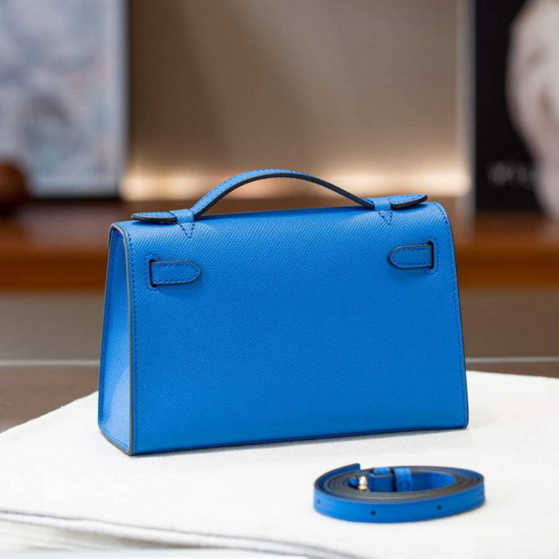 Women's Palm Print Cowhide Mini Generation Kelly Fashion Bags