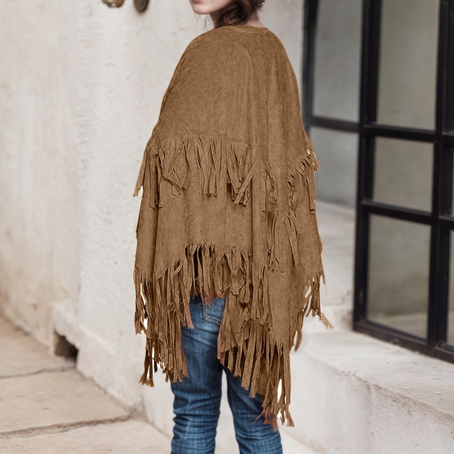 Tassel Long Sleeve Bohemian Ethnic Style Vests