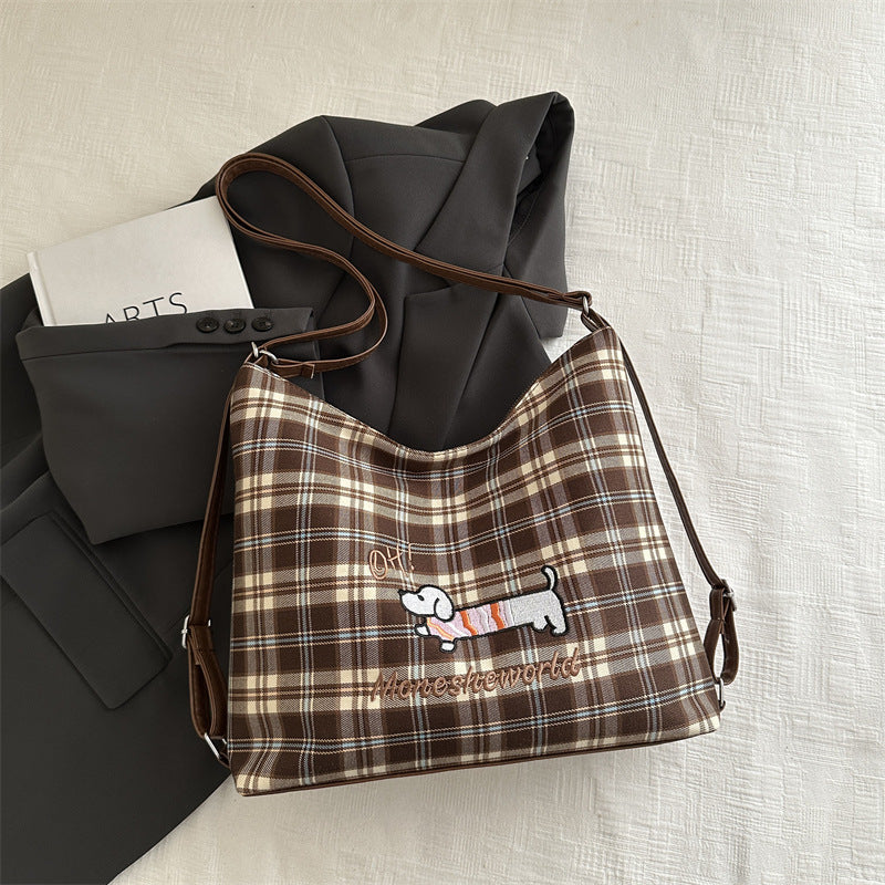 Women's Commuter Large Capacity Popular Crayon Dog Tote Bags