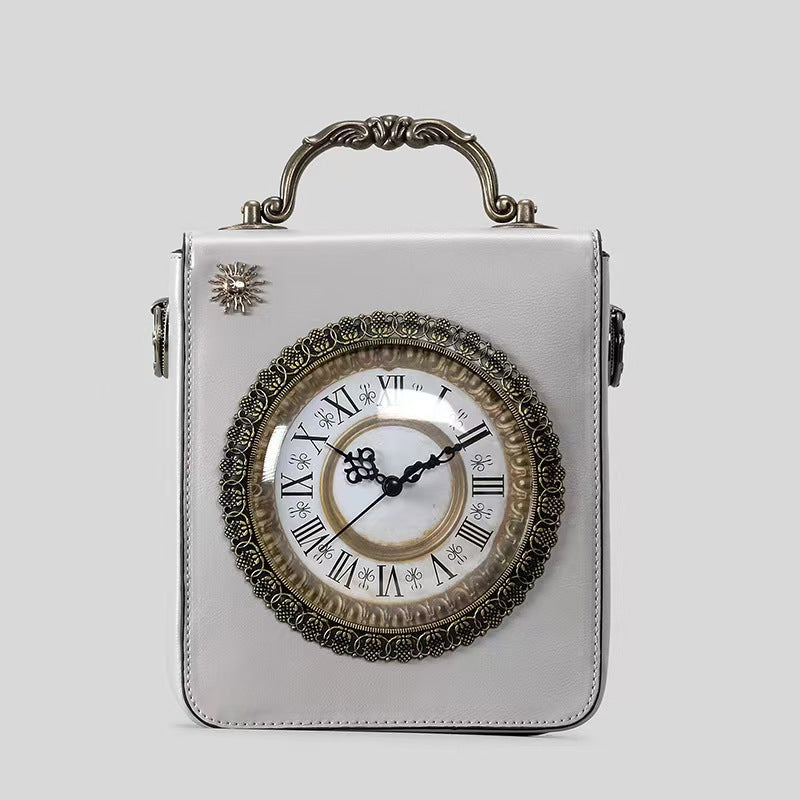 Women's Shape Back Personality Retro Embroidered Can Handbags