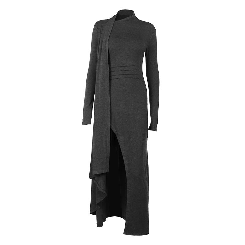 Long Sleeve Sexy Slit Kendall Slim Dresses