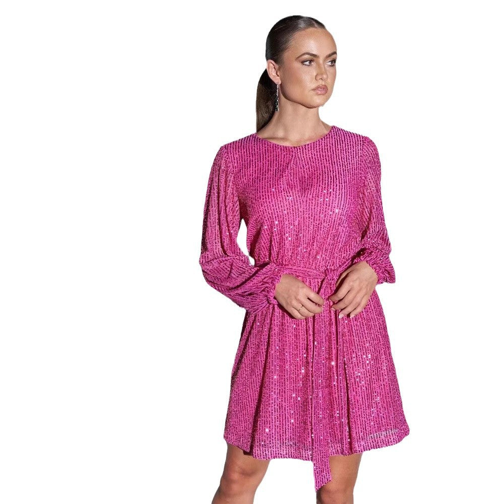 Festival Party Fashionable Sequins Sequin Color Dresses